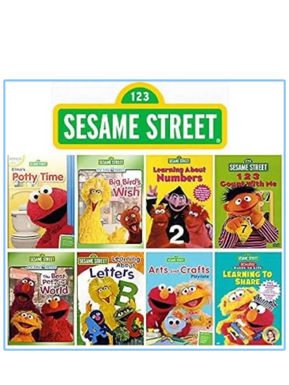 Sesame Street Kids Learning DVD Collection (9)
